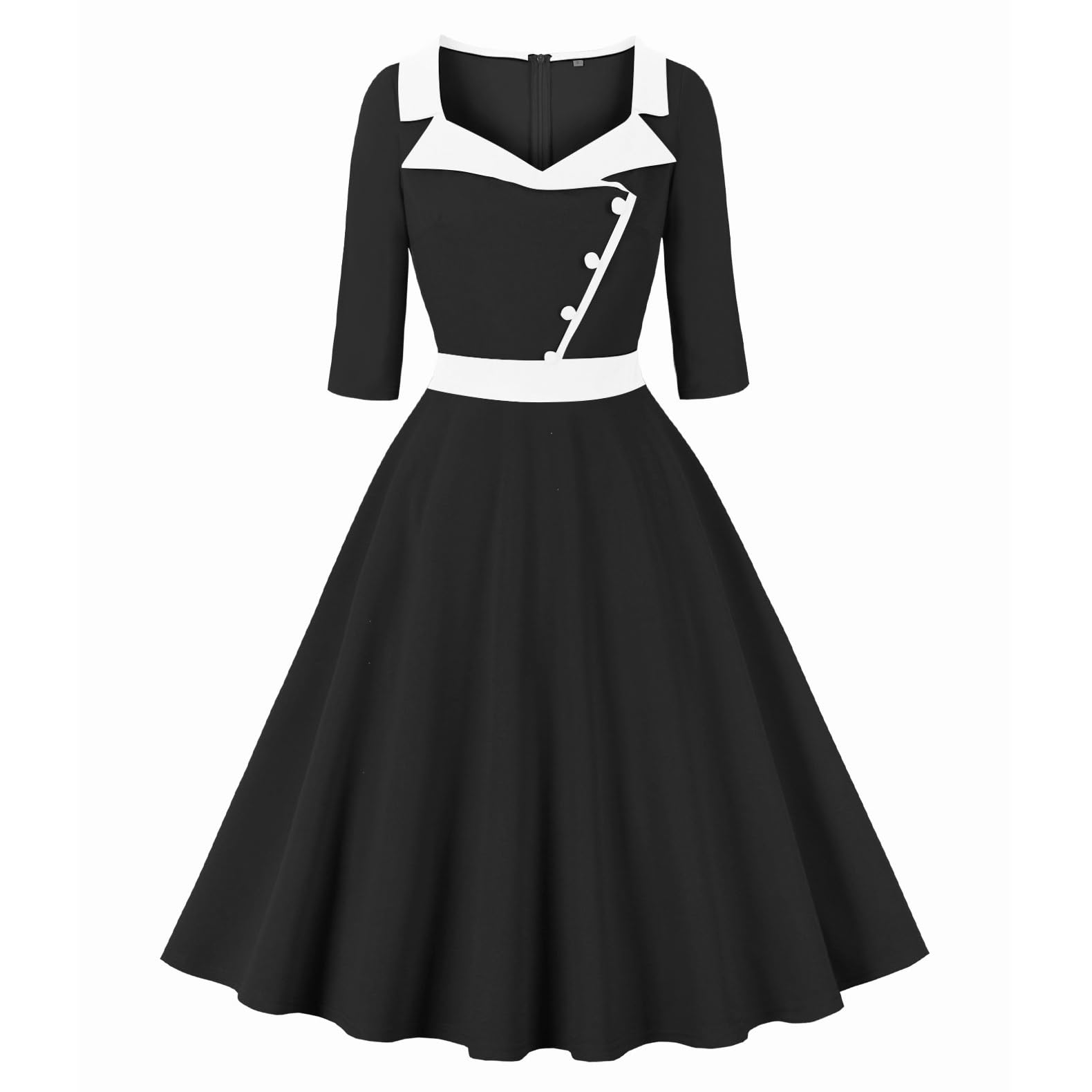 robe vintage manche 3/4