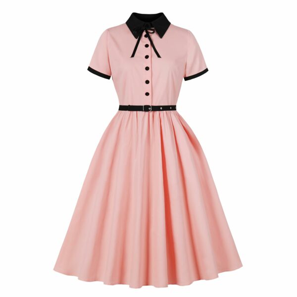 robe vintage rose