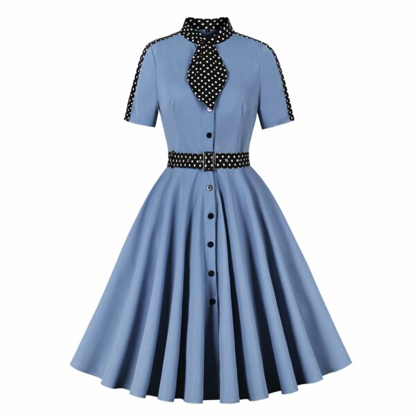 robe vintage bleue clair