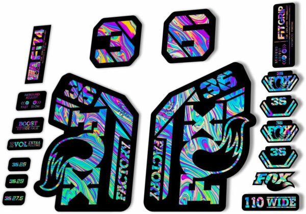 Autocollant de rechange pour fourche compatible