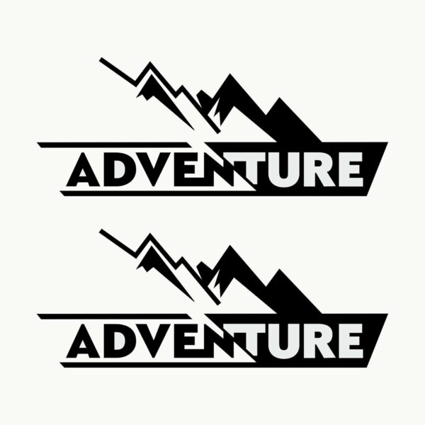 Autodomy Autocollants Adventure Valise Moto Off