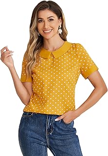 Chemisier pour femme, chemisiers à pois, col…