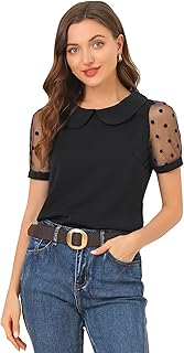 Chemisier Vintage Femme À Manches Bouffantes…