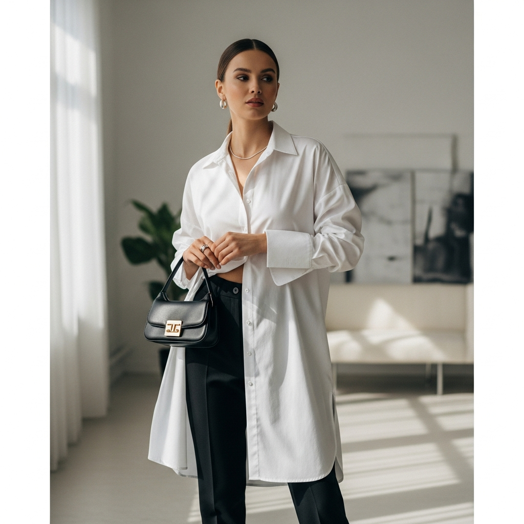 Comment porter une chemise longue femme