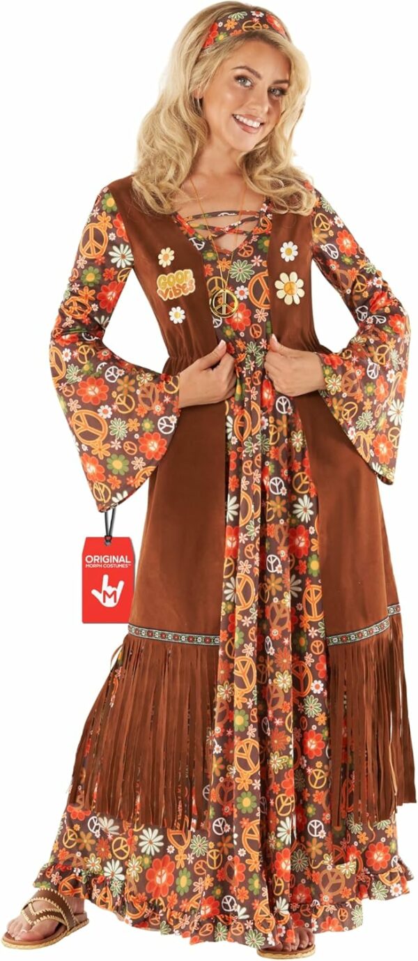 Costume Hippie Femme, Déguisement Années 70 Costume Hippie Femme, Déguisement Années 70