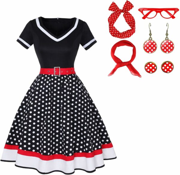 Costume vintage des années 50 pour femme Costume vintage des années 50 pour femme