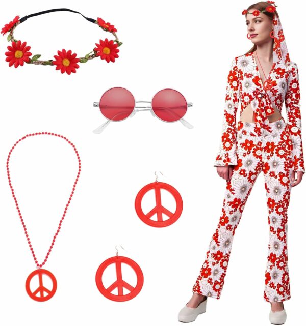 Deguisement Hippie Femme Tenue,Costume Hippie des Deguisement Hippie Femme Tenue,Costume Hippie des