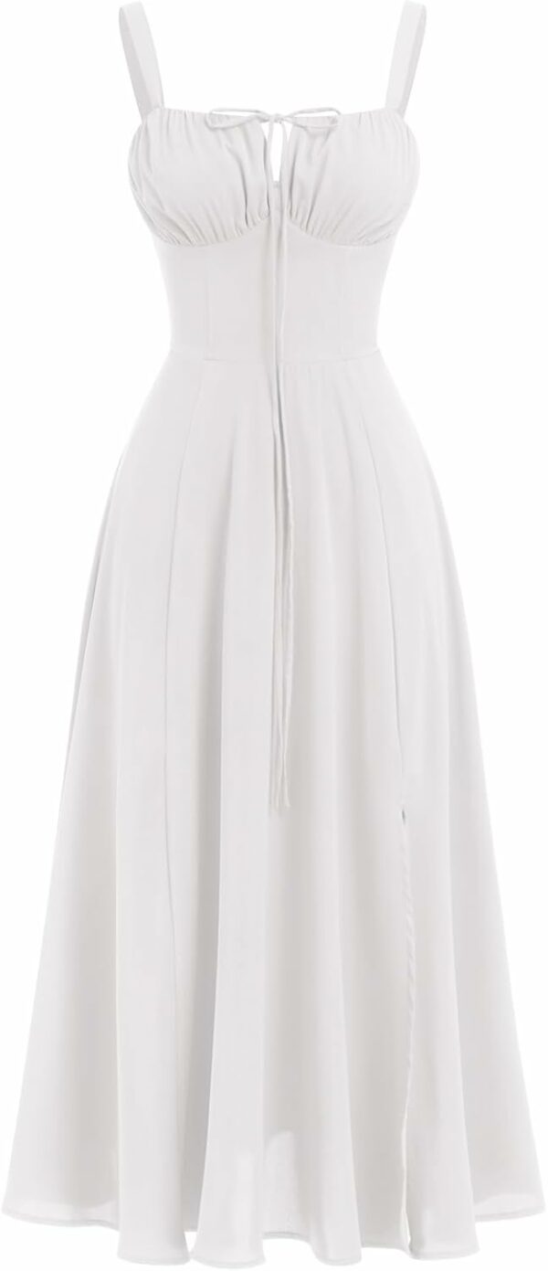 Femmes Robe d'été Spaghetti Bretelles Robe de