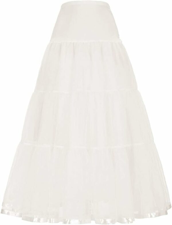Jupon Long à Volants Crinoline Vintage Mariage