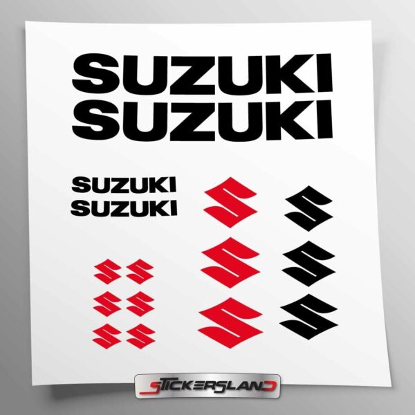 Kit d'autocollants compatible avec Suzuki pour