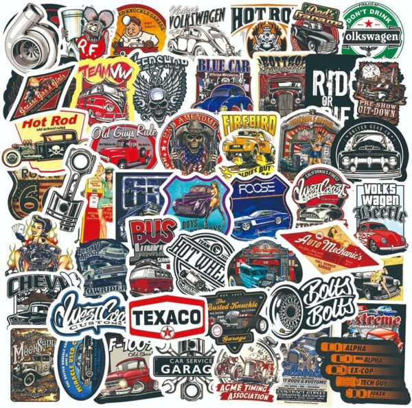 Lot de 2 X 50 Autocollants Classiques