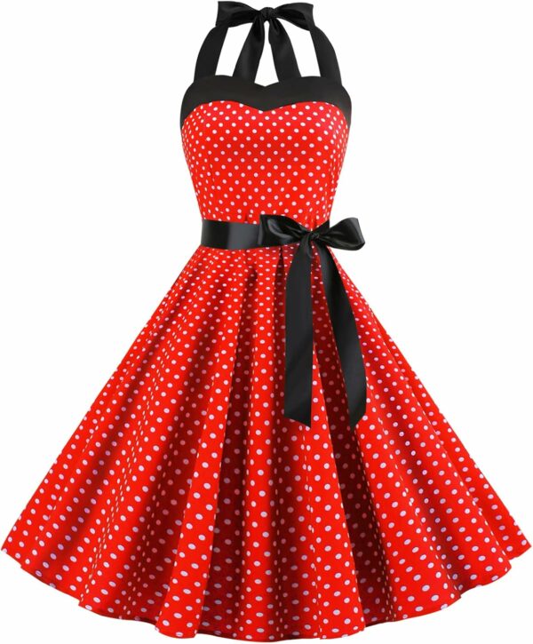 Robe Vintage Années 50 Femme Retro Rockabilly Pin Robe Vintage Années 50 Femme Retro Rockabilly Pin