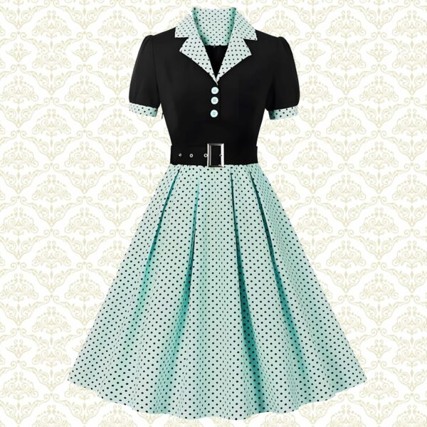 Robes 50's Vintage Rockabilly Femmes Manches